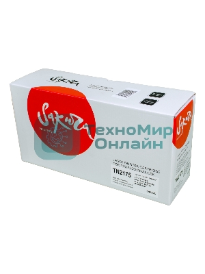 Картридж лазерный Sakura TN2175 для Brother HL-2140/2141/2150N/2170W DCP-2822/7030/7032/7040/7045 MFC-7450/7840N/7340/7440N/7320, черный, 2600 к.