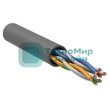 Кабель IEK витая пара U/UTP категории 5E 4 пары PVC 1м сер. GENERICA (305м)