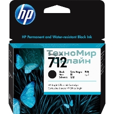Картридж струйный HP 712 3ED71A черный (80мл) для HP DJ Т230/630