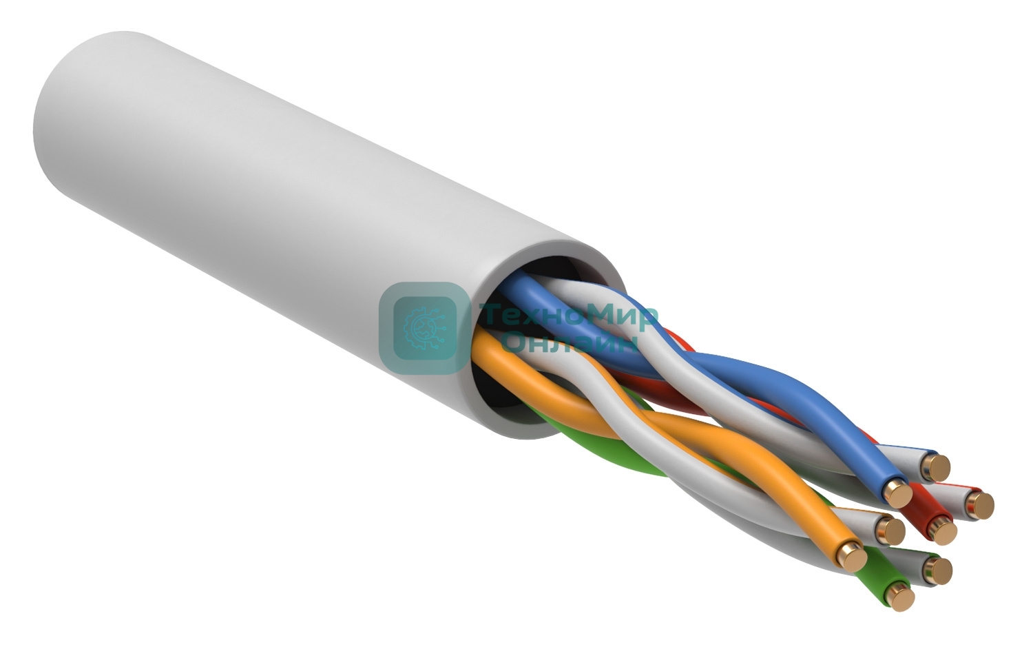 Кабель витая пара U/UTP кат.5e 4х2х24AWG solid LSZH GENERICA белый 305м (м) ITK