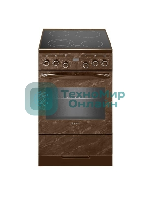 Плита электрическая Gefest ЭП Н Д 5560-03 0054 коричневый, конфорок 4 шт, духовка 55 л, 50 см x 85 см x 58.5 см