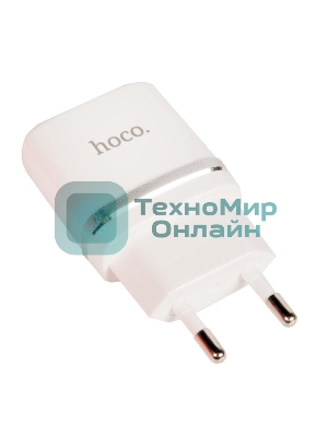 Сетевое зарядное устройство C12 Smart dual USB charger, белый