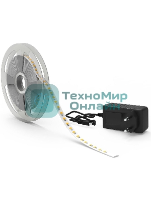 Лента светодиодная Basic в комплекте Gauss 12V 14,4W/m 1400lm/m 3000K IP20 LED 5m 1/50