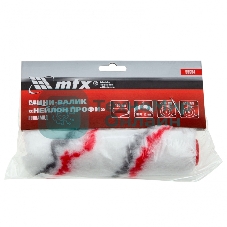 Мини-валик сменный НЕЙЛОН Профи, 100 мм, ворс 12 мм, D - 16 мм, D ручки - 6 мм, полиамид MTX