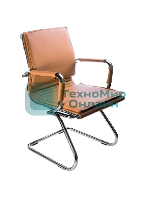 Кресло Бюрократ CH-993-Low-V/Camel светло-коричневый, экокожа, 120 кг, механизм качания, низкая спинка