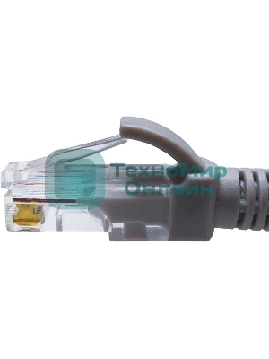 Патч-корд Suprlan 10-0143 UTP RJ-45 вил.-вилка RJ-45 cat.5e 2м серый LSZH 24AWG