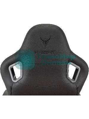 Кресло Knight Craft черный, экокожа, 120 кг, механизм качания