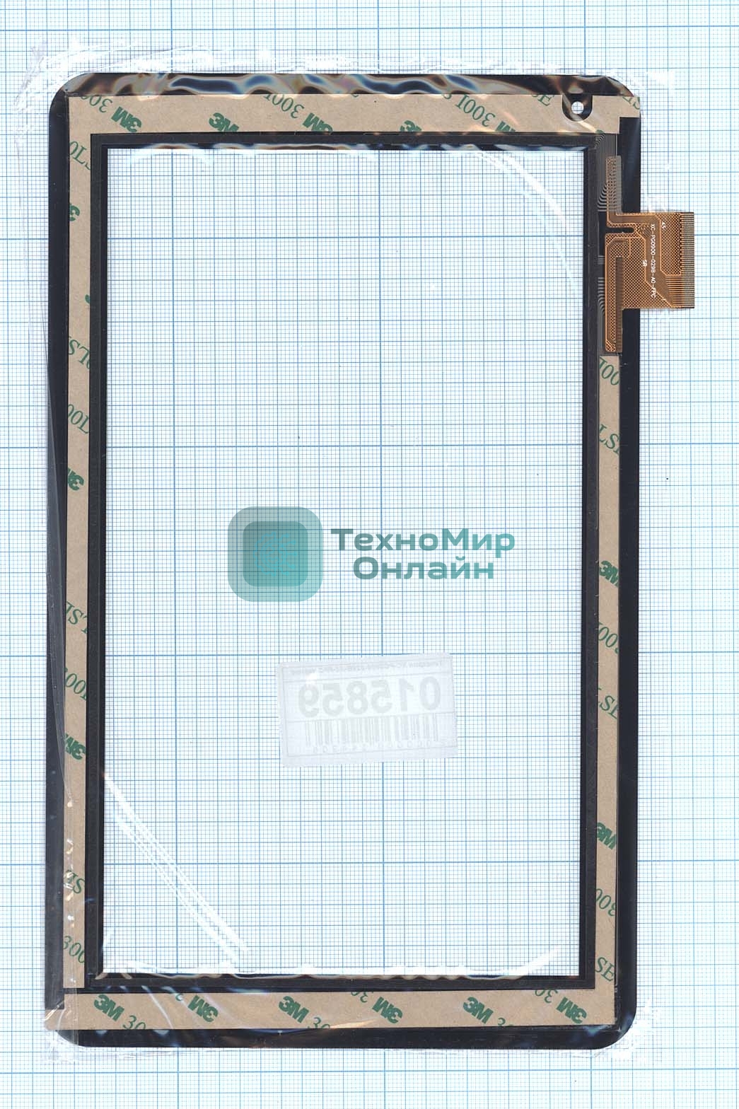 Сенсорное стекло (тачскрин) XC-PG0900-029B-A0-FPC черное