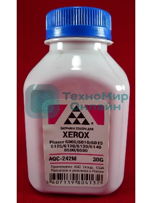 Тонер Xerox Phaser 6000/6010/6015/6125/6128/6130/6140/6500/6505 Magenta, (фл.30г.) AQC фас. России