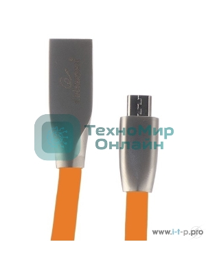 Кабель USB2.0 Cablexpert CC-G-mUSB01O-1M, AM/microB, серия Gold, длина 1м, оранжевый, блистер