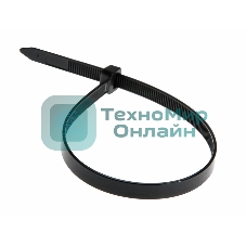 Хомут-стяжка кабельная нейлоновая Rexant 200x7,6 мм, черная, упаковка 100 шт.