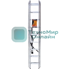 Лестницы, стремянки Вихрь Лестница алюминиевая трехсекционная ЛА 3х9