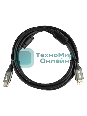 Кабель аудио-видео Buro HDMI (m)/HDMI (m) 2м. феррит.кольца позолоченные контакты черный