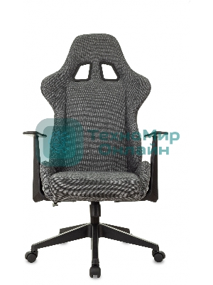 Кресло Zombie Neo 3C1 серый, экокожа, 120 кг, механизм качания