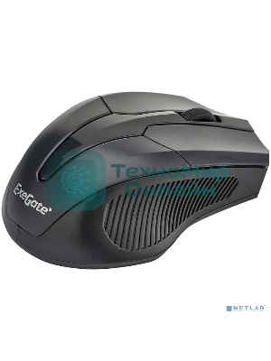 Мышь беспроводная ExeGate SR-9034 черный, 1600 dpi, радиоканал, USB, кнопки - 4