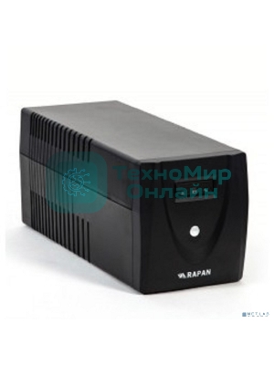 Источник бесперебойного питания RAPAN-UPS 1000 220В 1000ВА/600Вт меандр с АКБ 2х7А·ч интерактивный RAPAN-UPS 1000 power supply 220V 1000VA/600W meander with battery 2x7Ah interactive