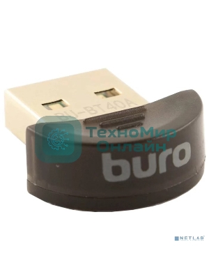 Адаптер USB Buro BU-BT40A Bluetooth 4.0+EDR class 1.5 20м черный