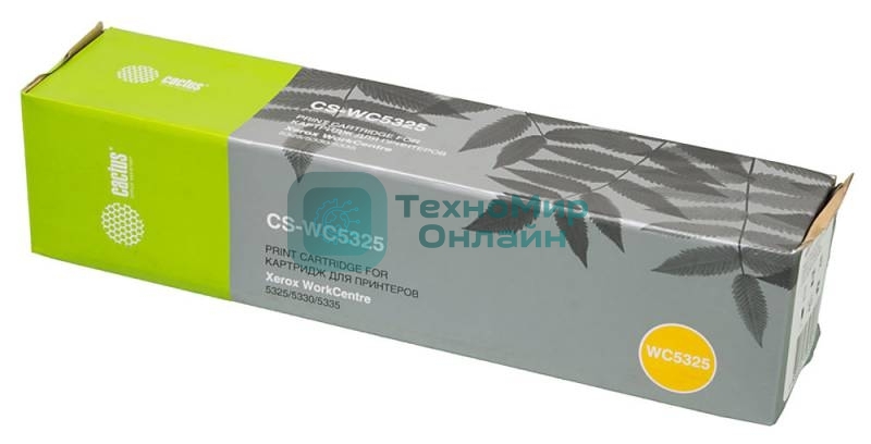Картридж лазерный Cactus CS-WC5325 (006R01160) черный (30000 стр.) для Xerox WorkCentre 5325/5330/5335