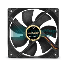Вентилятор для корпуса ExeGate EX12025S3PM черный, 120 мм, 1500 об/мин, 24 дБ, 3 pin