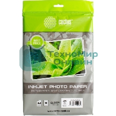Фотобумага Cactus CS-GA420050ED A4/200г/м2/50л./белый глянцевое для струйной печати
