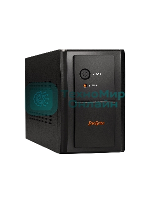 Источник бесперебойного питания ExeGate SpecialPro UNB-2200.LED.AVR.EURO.RJ.USB 2200VA/1300W, LED, AVR, 4 евророзетки, RJ45/11, USB, черный