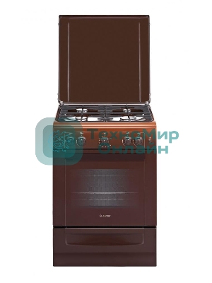 Плита газовая Gefest ПГ 6100-02 0010 коричневый, конфорок 4 шт, духовка 52 л, 60 см x 85 см x 60 см