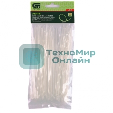 Хомуты Сибртех, 160 х 2,5 мм, пластиковые, белые, 100 шт.