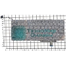 Клавиатура для ноутбука Macbook A1297 черная, большой Enter