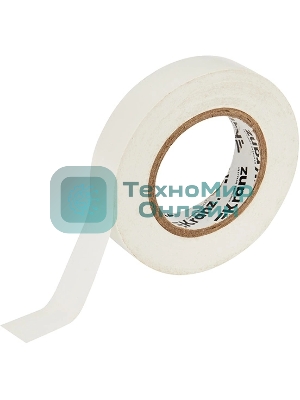 Изолента ПВХ Kranz 0.13х15 мм, 25 м, белая (5 шт./уп.)