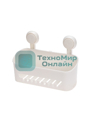 Полка для ванной комнаты HALSA HLS-F-103W на вакуумной присоске, прямая