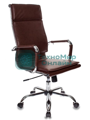 Кресло Бюрократ CH-993/brown коричневый, экокожа