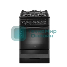 Плита комбинированная Gefest ПГЭ 5502-03 0044 черный, конфорок 4 газовых, духовка 55 л, 50 см x 85 см x 58.5 см