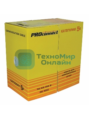 Кабель PROconnect Кабель UTP CAT5 4 пары (305м) 0.51мм OUTDOOR CCA