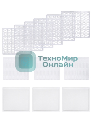 Сушка для фруктов и овощей Hyundai HYFD-P1203 12под. 500 Вт, черный