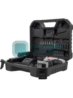 Дрель-шуруповерт аккумуляторная Ресанта ДА-20-2ЛК 75/14/11, Аккумуляторная, 20В, 2 АКБ, Кейс