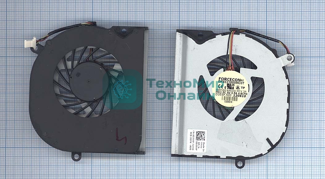 Вентилятор (кулер) для ноутбука Dell Studio 15Z 1569