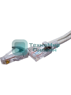 Патч-корд Suprlan 10-0142 UTP RJ-45 вил.-вилка RJ-45 cat.5e 1м серый LSZH 24AWG