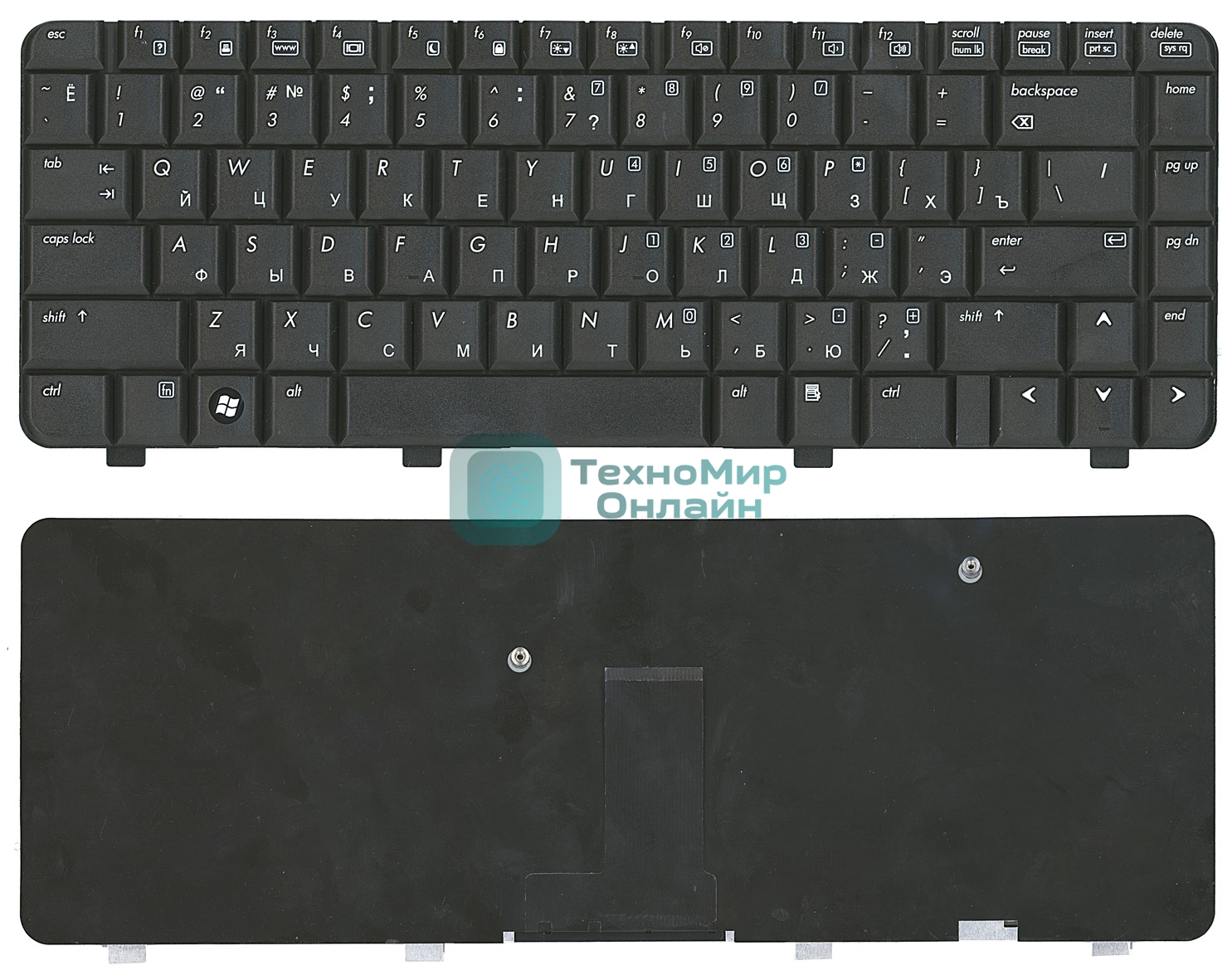 Клавиатура для ноутбука HP 530 черная