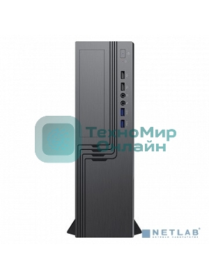 Компьютерный корпус Slim Case Powerman EL555 черный PM-300ATX 2хUSB 3.0+2хUSB 2.0,HD,Audio mATX, miniATX