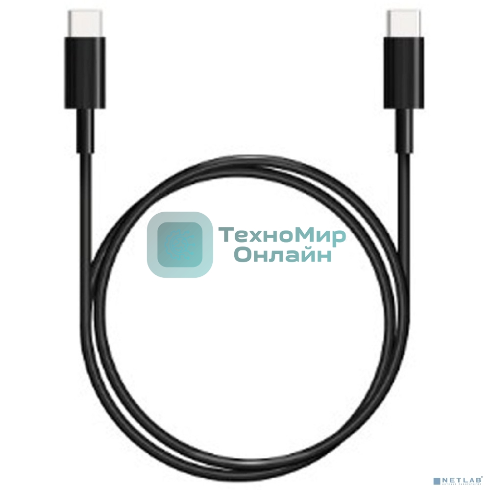 Кабель Bion USB Type-C to Type-C (CM/CM), 100W, USB 3.1, 4K@60Hz, 10Gbps, 1 м, черный BXP-CCP-USBC3.1-CMCM-1M-B