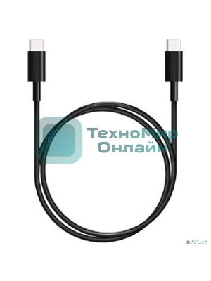 Кабель Bion USB Type-C to Type-C (CM/CM), 100W, USB 3.1, 4K@60Hz, 10Gbps, 1 м, черный BXP-CCP-USBC3.1-CMCM-1M-B