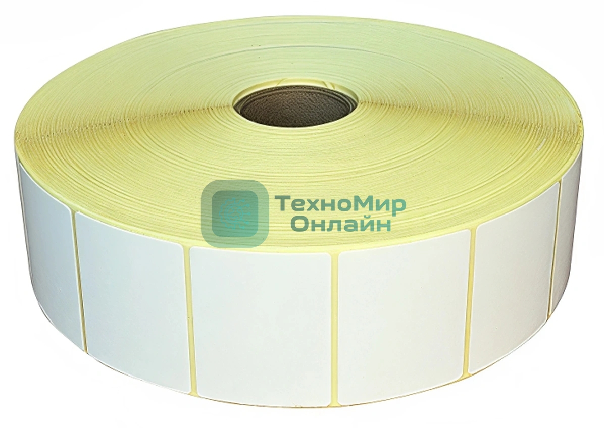 Термоэтикетки Cactus Eco CS-TE58404000 сег.:58x40мм самоклей. 4000шт/рул белый