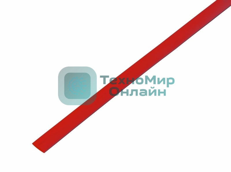 Трубка термоусадочная Rexant 6.0/3.0 1м красн.
