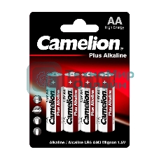 Элемент питания алкалиновый Camelion LR LR6 BL-4 (блист.4шт) 1.5 В