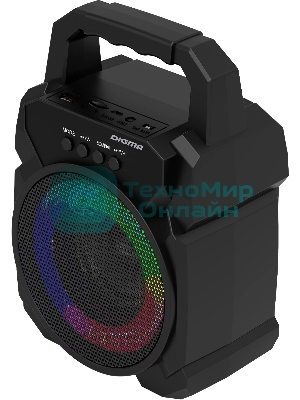 Портативная колонка Digma D-PS1500 черный 10 Вт 1.0 BT 10м 500mAh