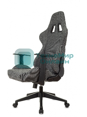 Кресло Zombie Neo 3C1 серый, экокожа, 120 кг, механизм качания