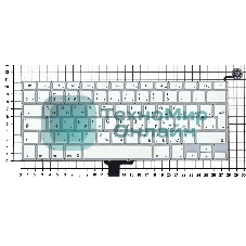 Клавиатура для ноутбука MacBook A1342 2009/2010 белая 13,3