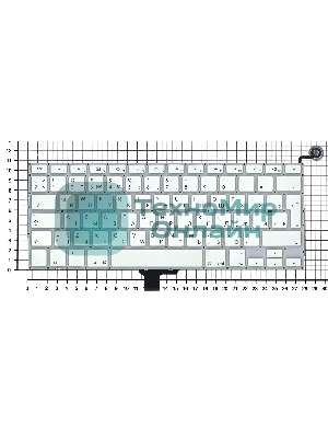 Клавиатура для ноутбука MacBook A1342 2009/2010 белая 13,3