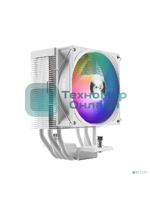 Кулер PCCooler R400 ARGb белый 92мм алюминий+медь 2200rpm 30db 4-pin 180W 133мм