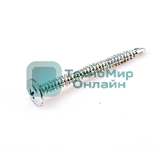 Саморез 4.2х19 металл-металл с прессшайбой сверло цинк (уп. 1000 шт) коробка СТРОЙМЕТИЗ ММ4219СЦ1